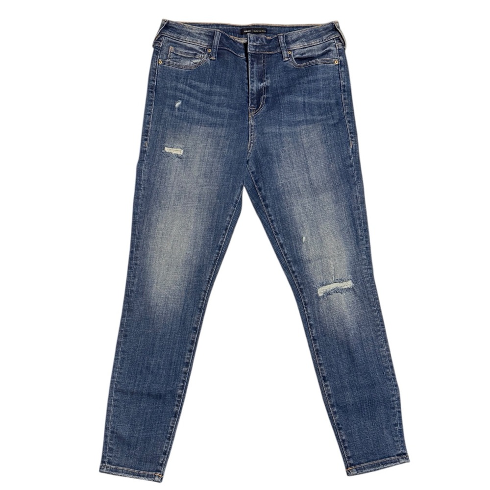 True Religion Halle High Rise Super Skinny Jeans Women's Size‎ 31 Distressed
